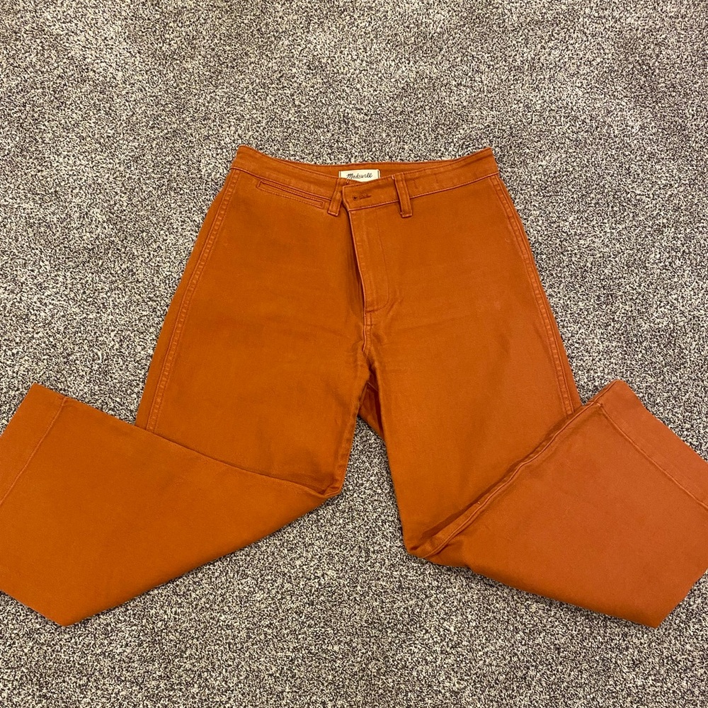 Madewell slim Emmett Wide-Leg Crop pants